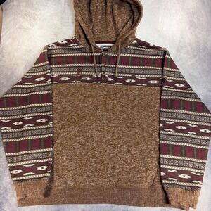 Hooey Pendleton Round-Up Hoodie Mens XXL Brown Southwestern Aztec Pullover